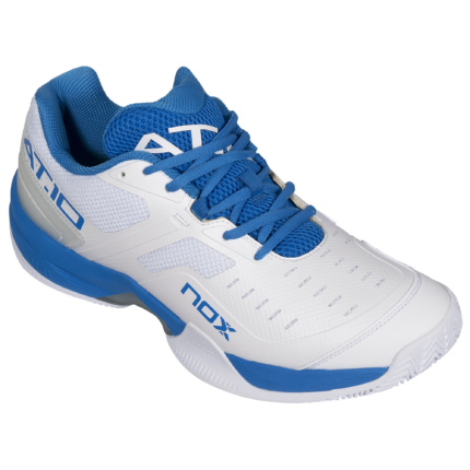 Padelschuhe NOX AT10 WHITE/SEA NAVY World Padel Tour Padel Shoes WPT