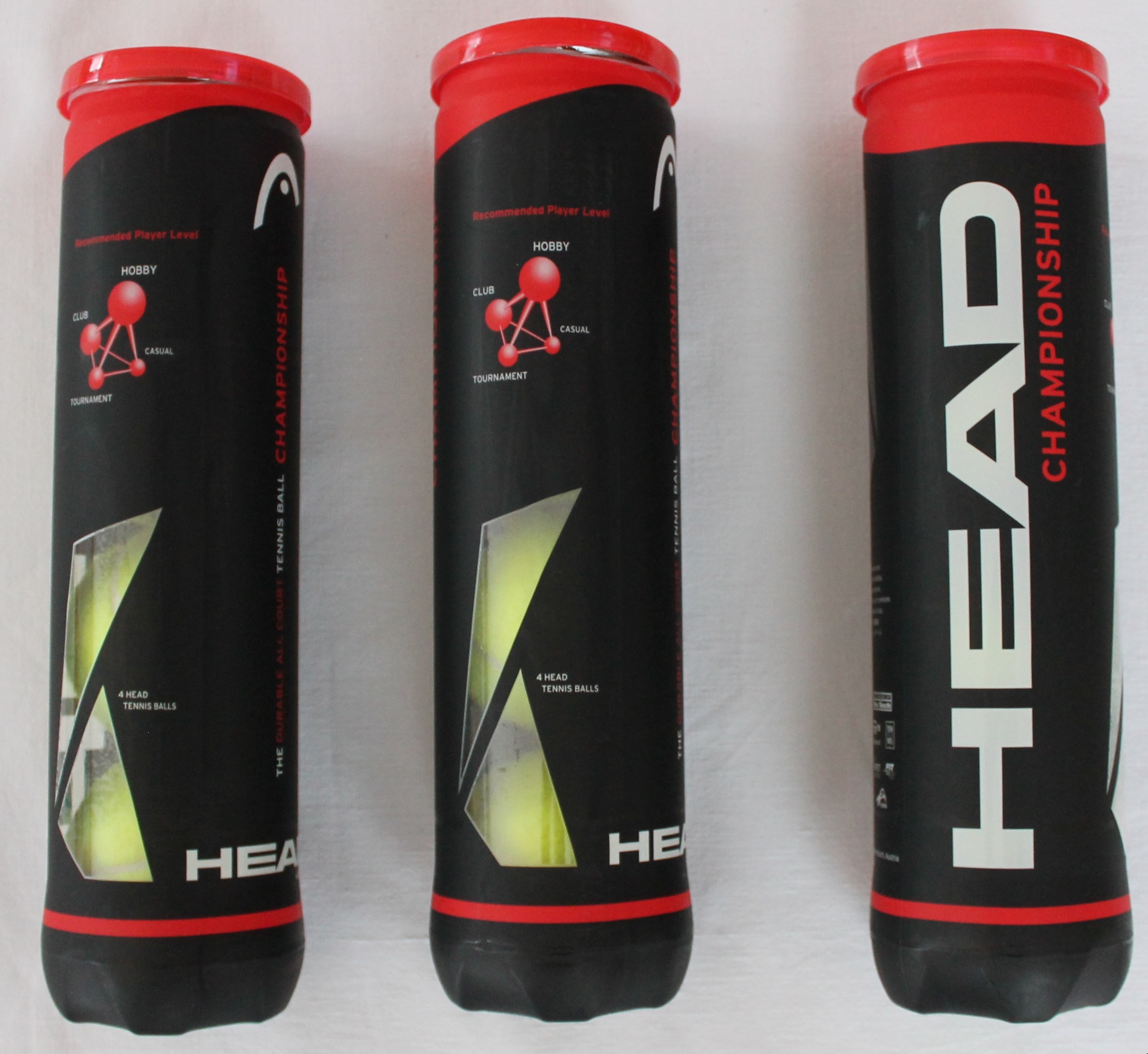 IMG_0446.jpg Head Championship 3x 4er Dose Set Insgesamt 12 Tennisbälle 3x Tin 12x Tennis Balls – Bild 1