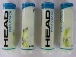 HEAD PRO Coach 4x 4er Dose 16 Tennisbälle 16 Tennis Balls 4B - 12DZ