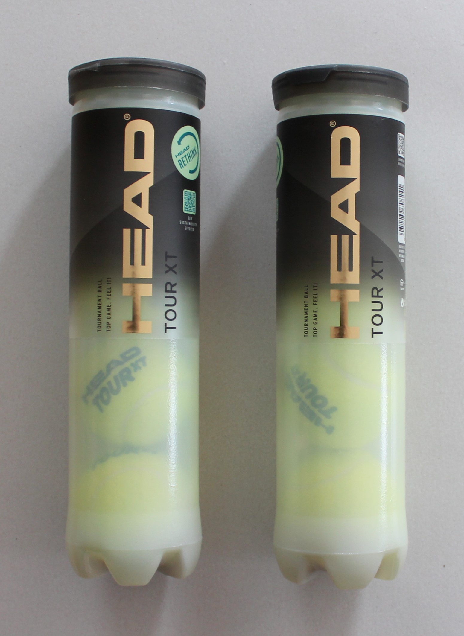 IMG_2255-1.jpg HEAD TOUR XT TOURNAMENT 2x4B Doppelpack 8 Tennisbälle 2 Dosen pro Packung (s. Bilder) – Bild 1