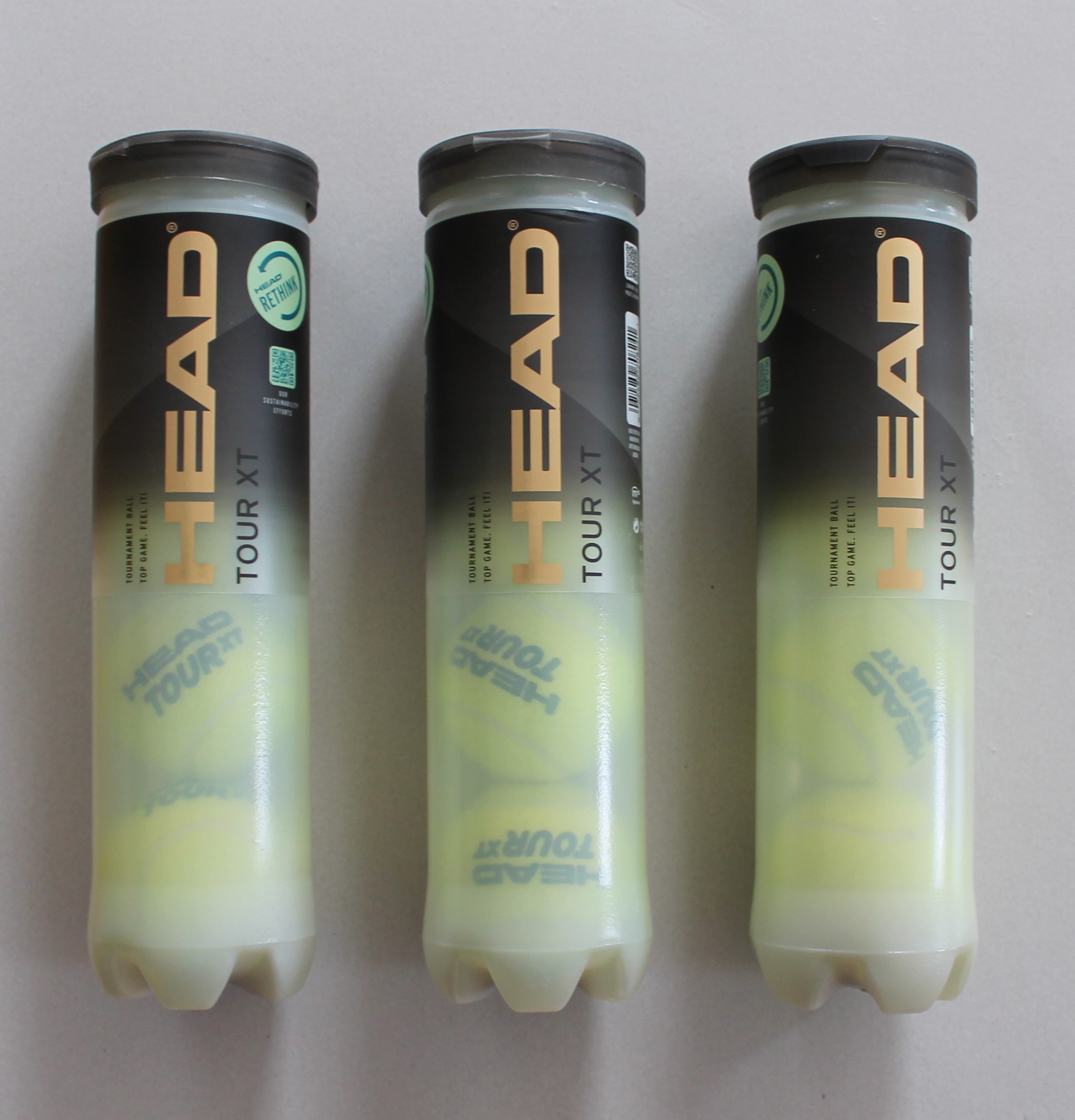 IMG_2260-1.jpg HEAD TOUR XT TOURNAMENT 3x 4er Dose Dreierpack 12 Tennisbälle – Bild 1