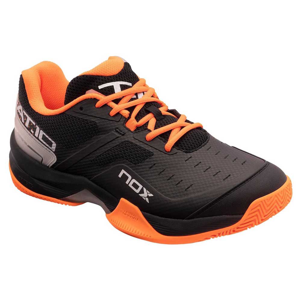 nox-at10-schuhe-5.jpg Padelschuhe Größe 40 NOX AT10 BLACK ORANGE World Padel Tour WPT Padel Shoes – Bild 1